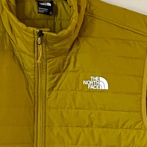 The North Face Canyonlands Hybrid Slim Fit Full Zip Puffer Vest Mineral Gold